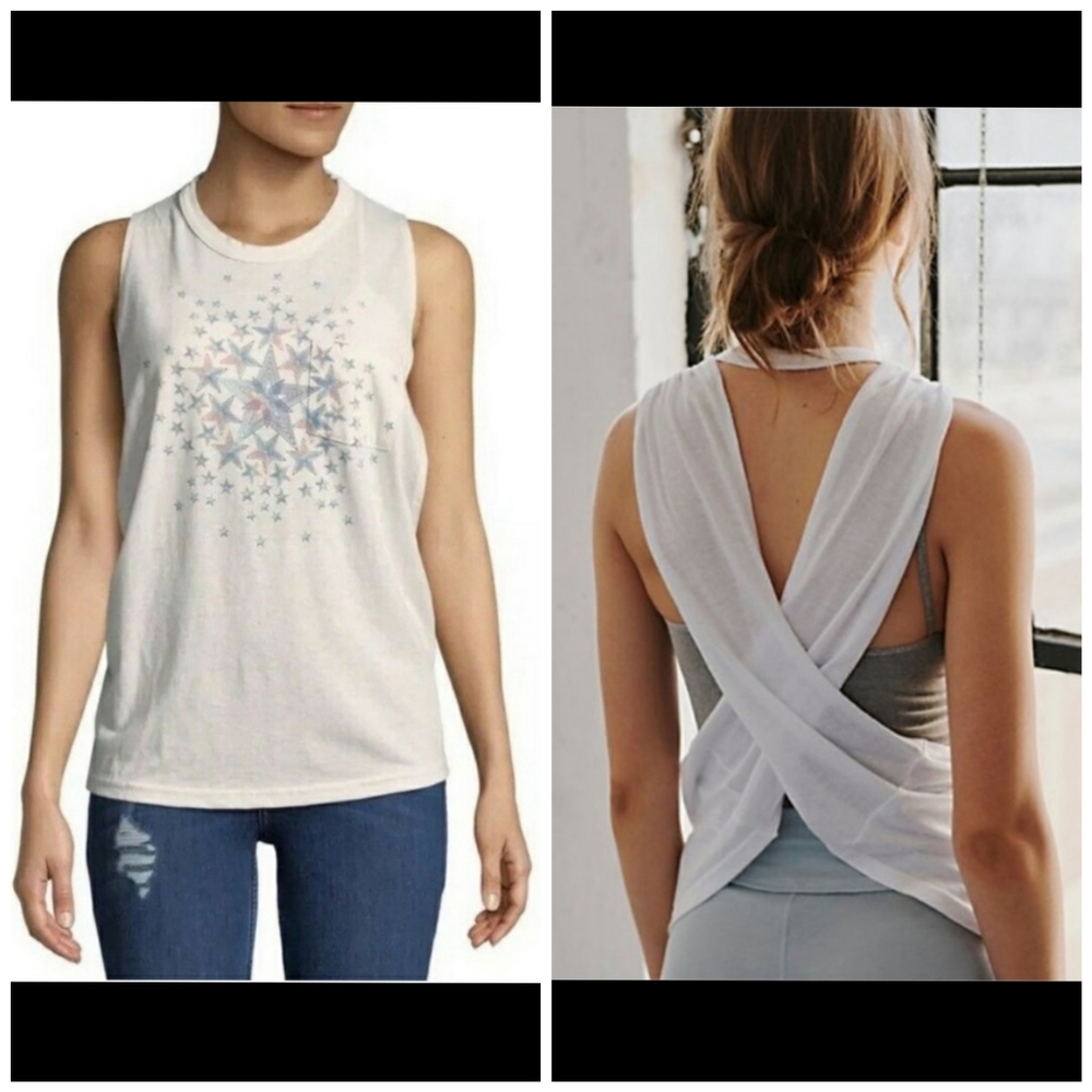 Free People movement cross tank top size small